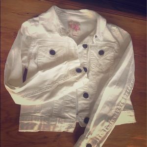 NWOT GB GIRL’S WHITE DENIM JACKET